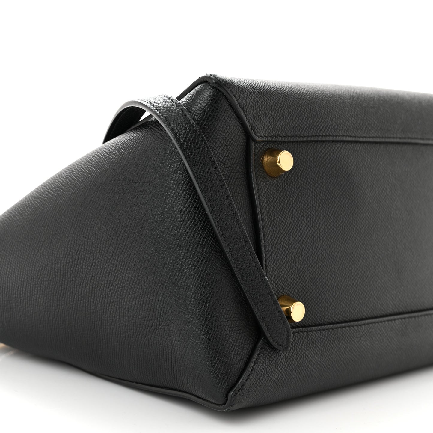 Grained Calfskin Small Belt Bag Black