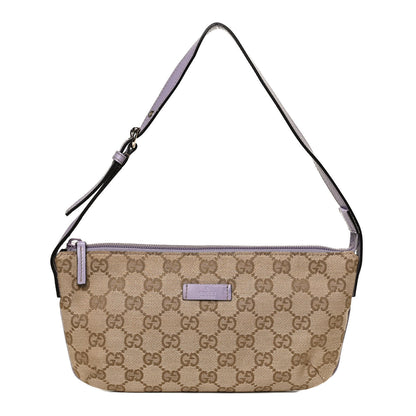 Gucci Monogram Pretty Boat Pochette Lilac 1 of 13