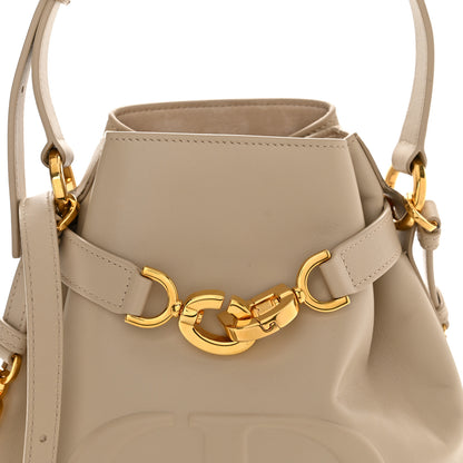 Christian Dior Calfskin CD Embossed Medium C'est Dior Bag Powder Beige 8 of 10