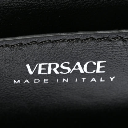 Versace Grained Calfskin Spiked Small La Medusa Top Handle Bag Black 6 of 8
