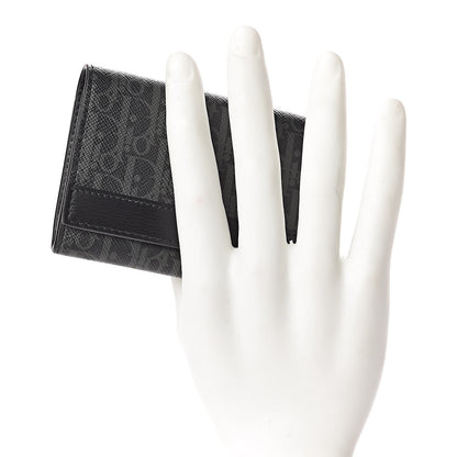 Christian Dior HOMME Monogram Coated Canvas Card Holder Grise 2 of 7
