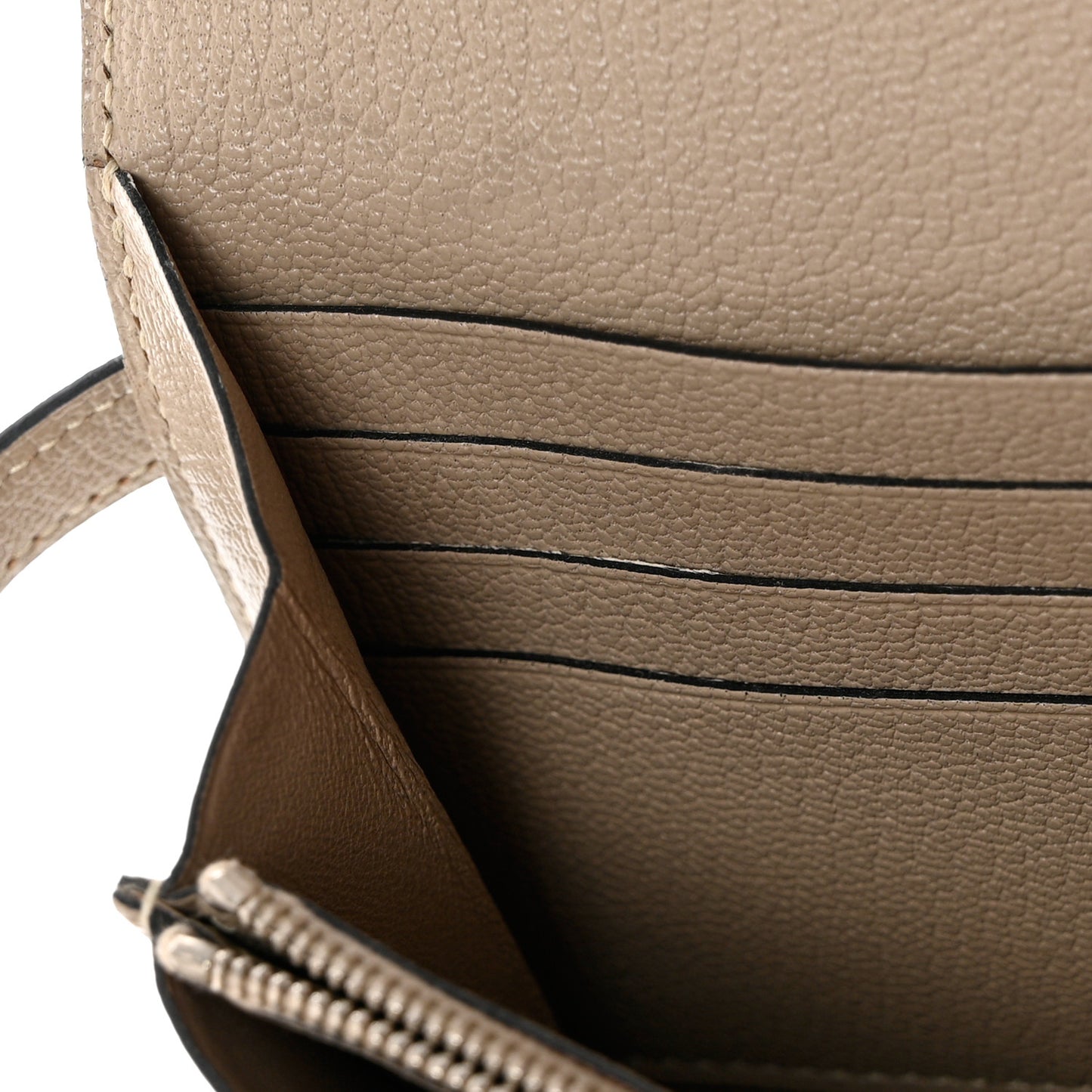 Chevre Mysore Kelly Longue Wallet Gris Tourterelle