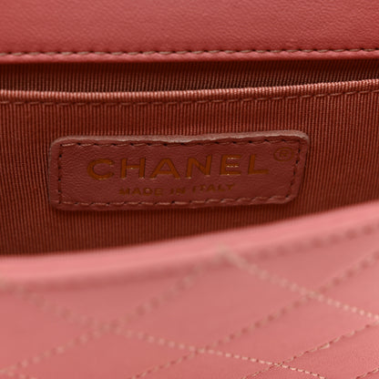 Chanel Lambskin Quilted Chic Pearls Flap Pink 7 of 11