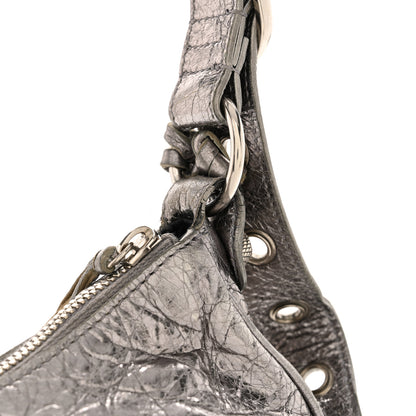 Balenciaga Metallic Agneau Arena Le Cagole Shoulder Bag XS Silver 13 of 14