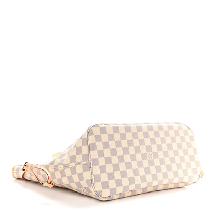 Louis Vuitton Damier Azur Neo Neverfull MM Rose Ballerine 7 of 9