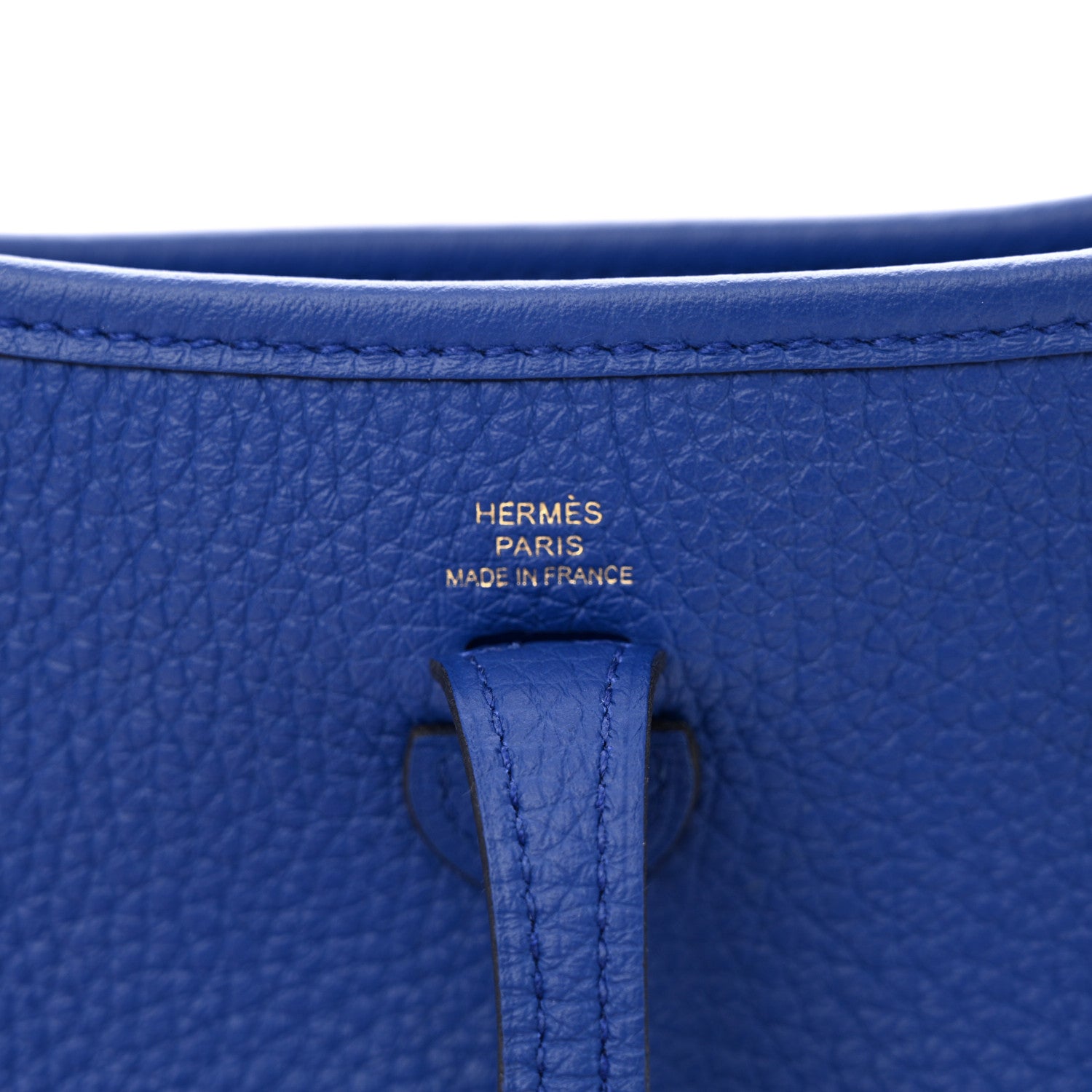 Hermes Taurillon Clemence Evelyne TPM Bleu Royal 6 of 10