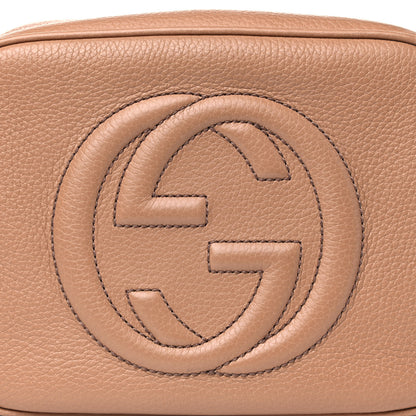 Gucci Pebbled Calfskin Small Soho Disco Bag Rose Beige 9 of 14