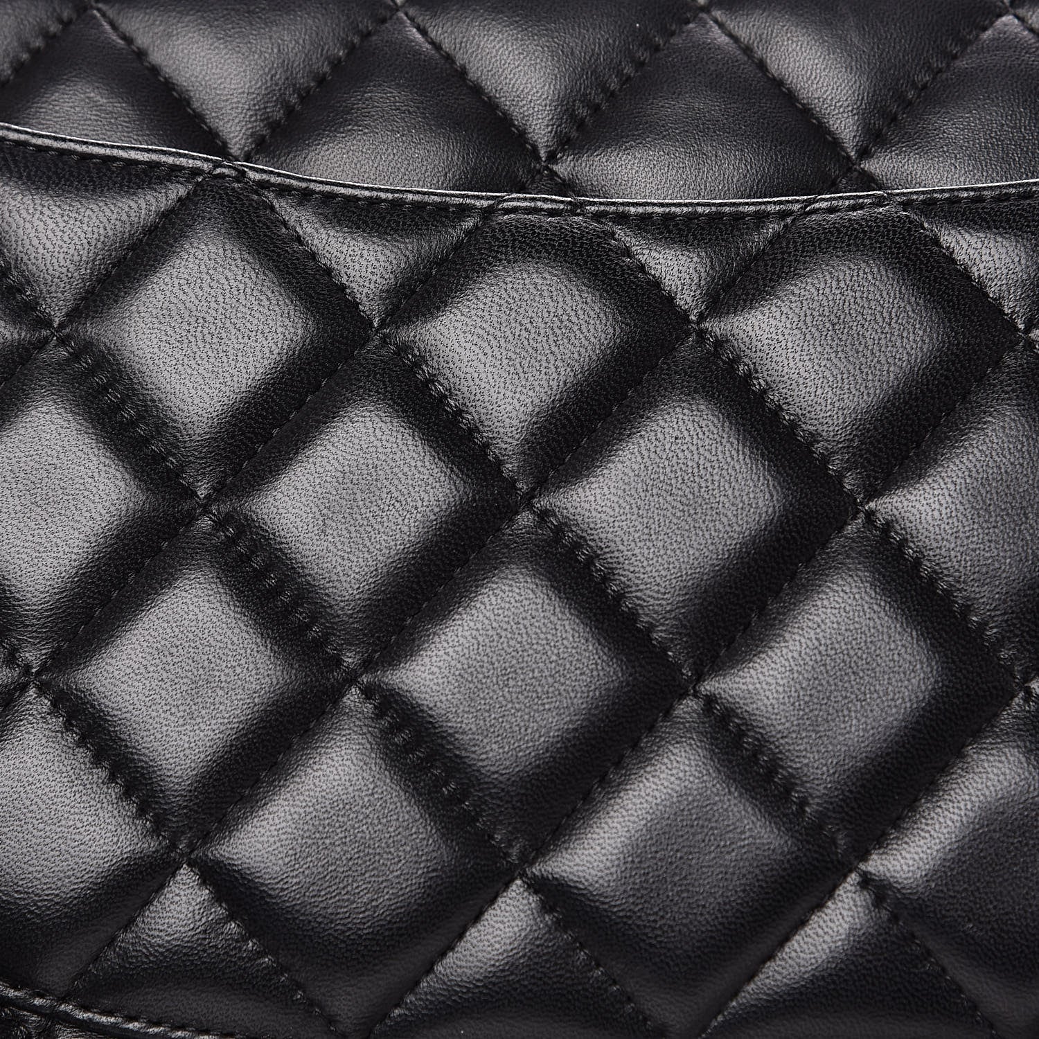 Chanel Lambskin Quilted Jumbo Double Flap Black 15 of 15