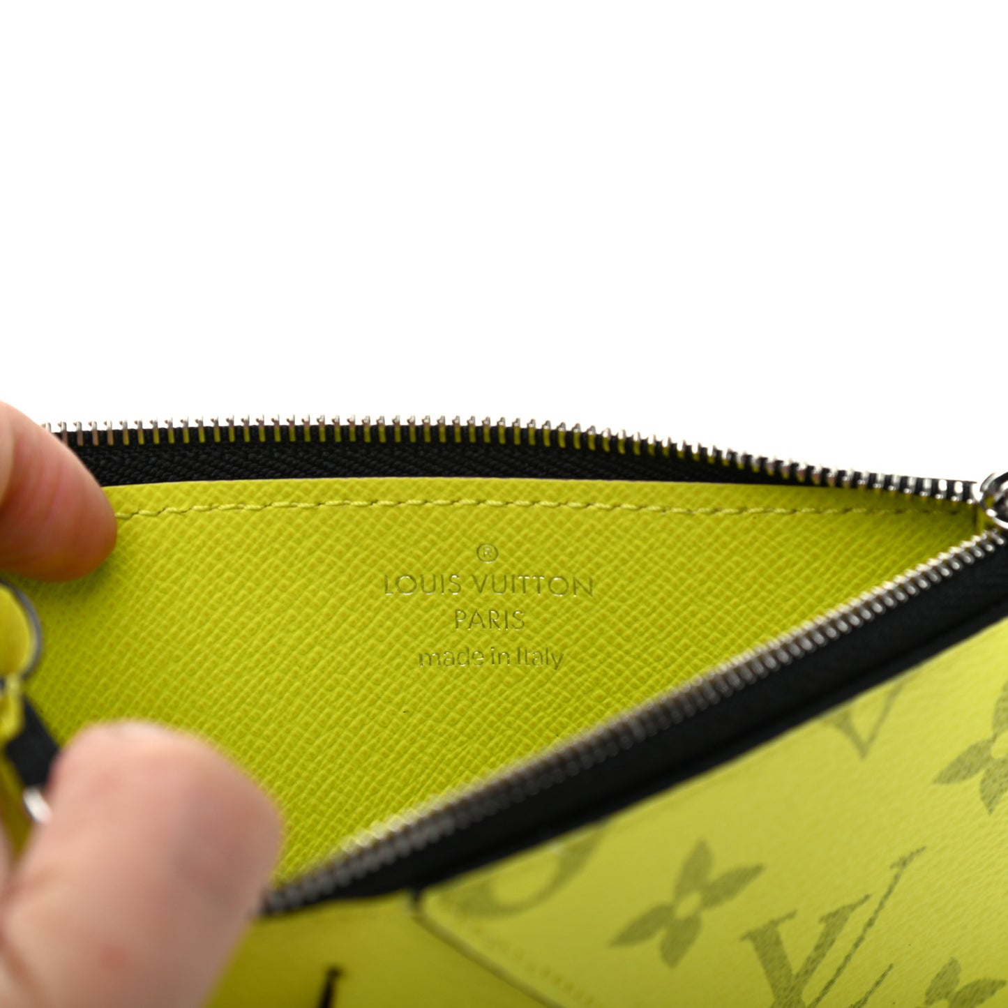 Monogram Taiga Coin Card Holder Yellow