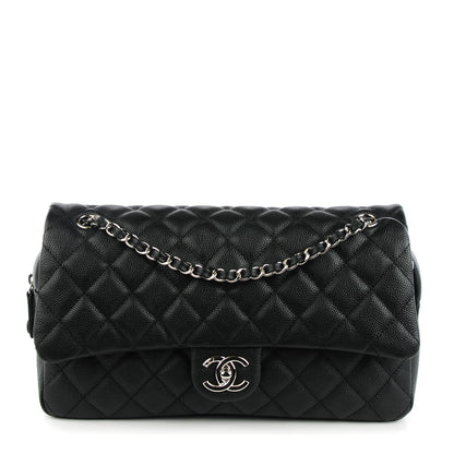 Chanel Caviar Quilted Jumbo Easy Flap Black 1 of 8
