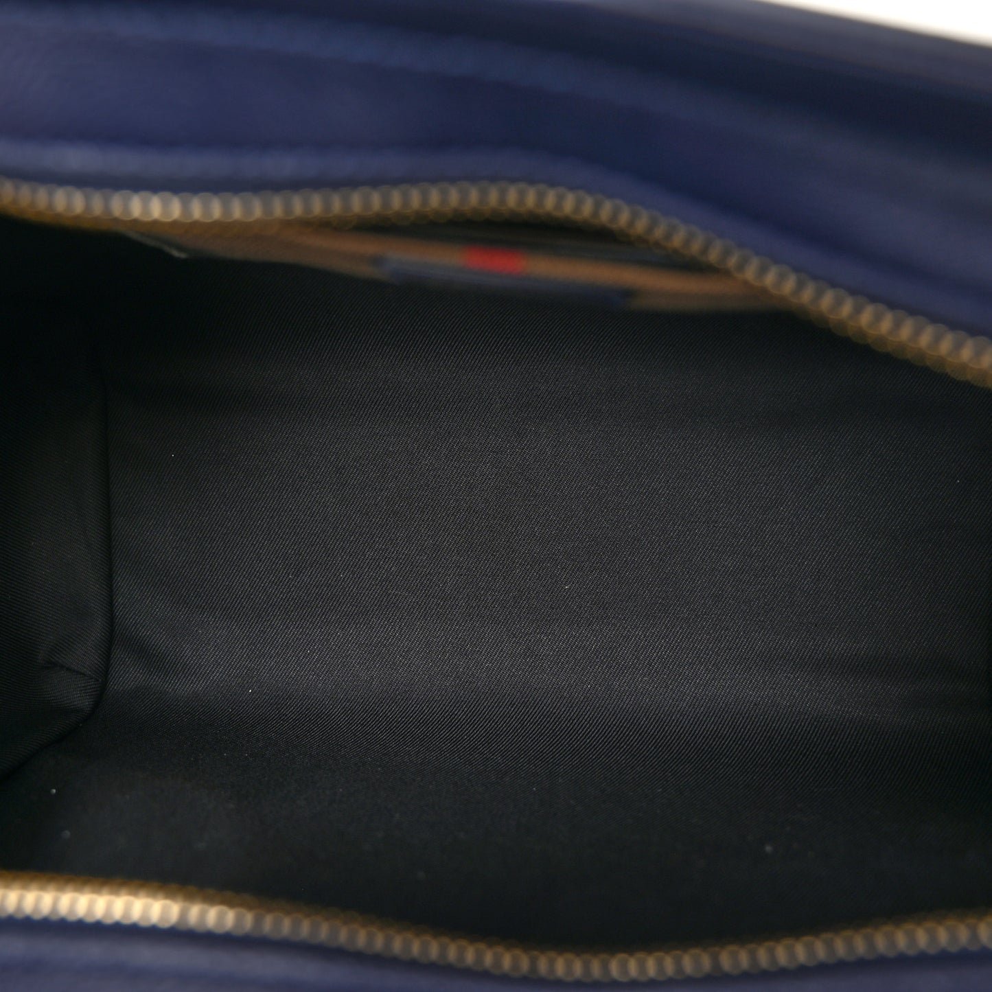 Calfskin Mega Check Small Banwell Tote Dark Canvas Blue