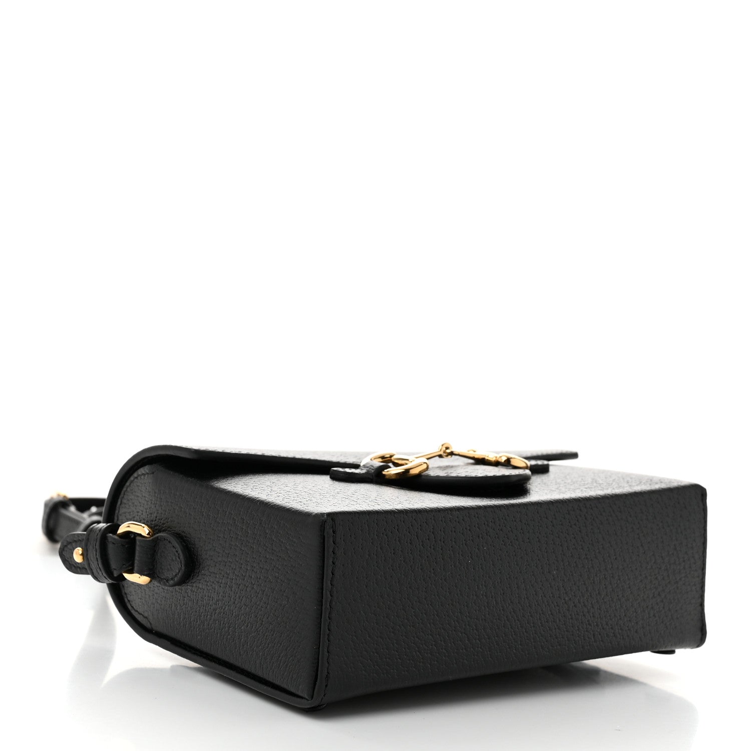 Gucci Calfskin Horsebit 1955 Shoulder Bag Black 4 of 11