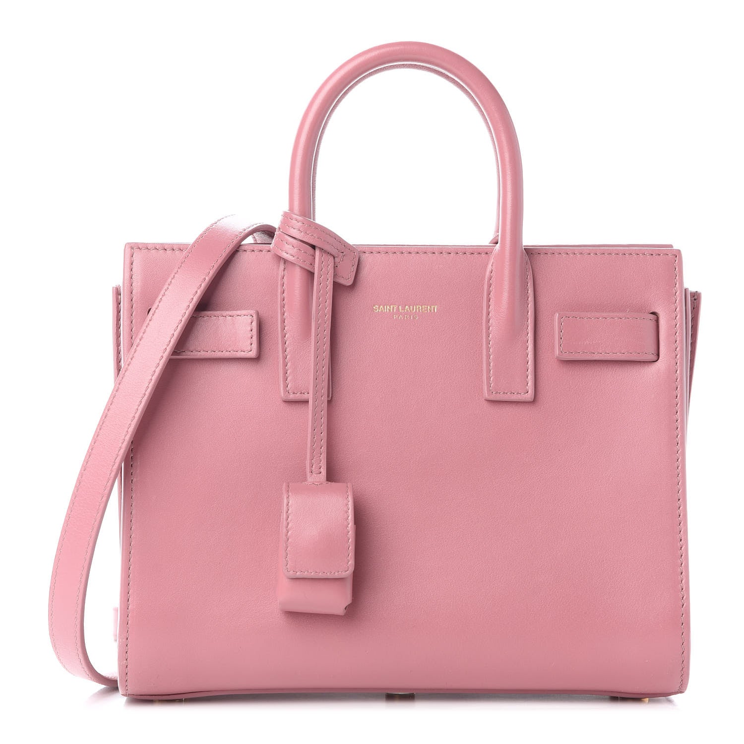 Saint Laurent Calfskin Nano Sac De Jour Rose Dark 1 of 10