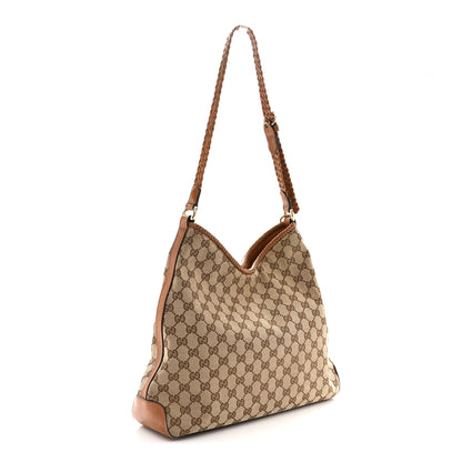 Gucci Monogram Medium Marrakech Hobo Camel 3 of 12