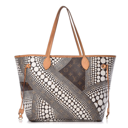 Louis Vuitton Monogram Kusama Waves Neverfull MM White 1 of 14
