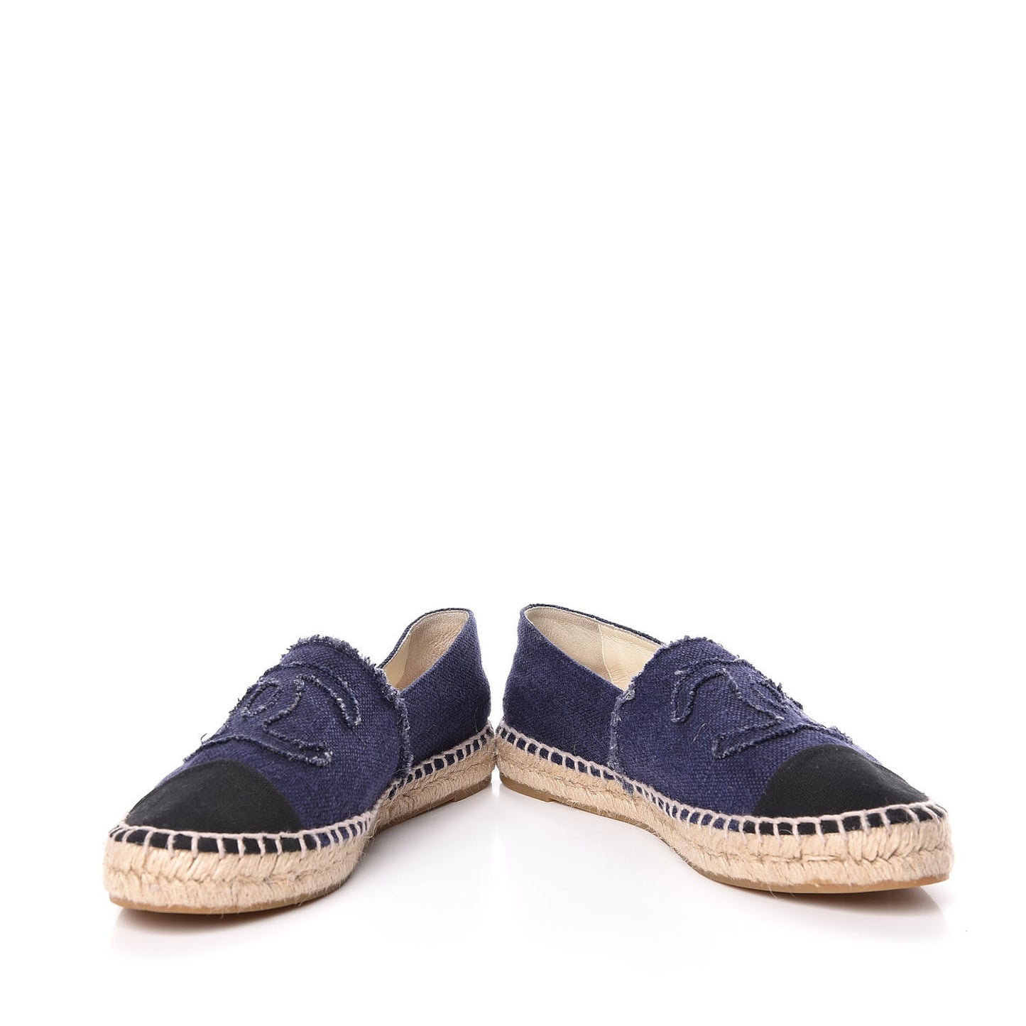 Linen CC Espadrilles 41 Blue Black