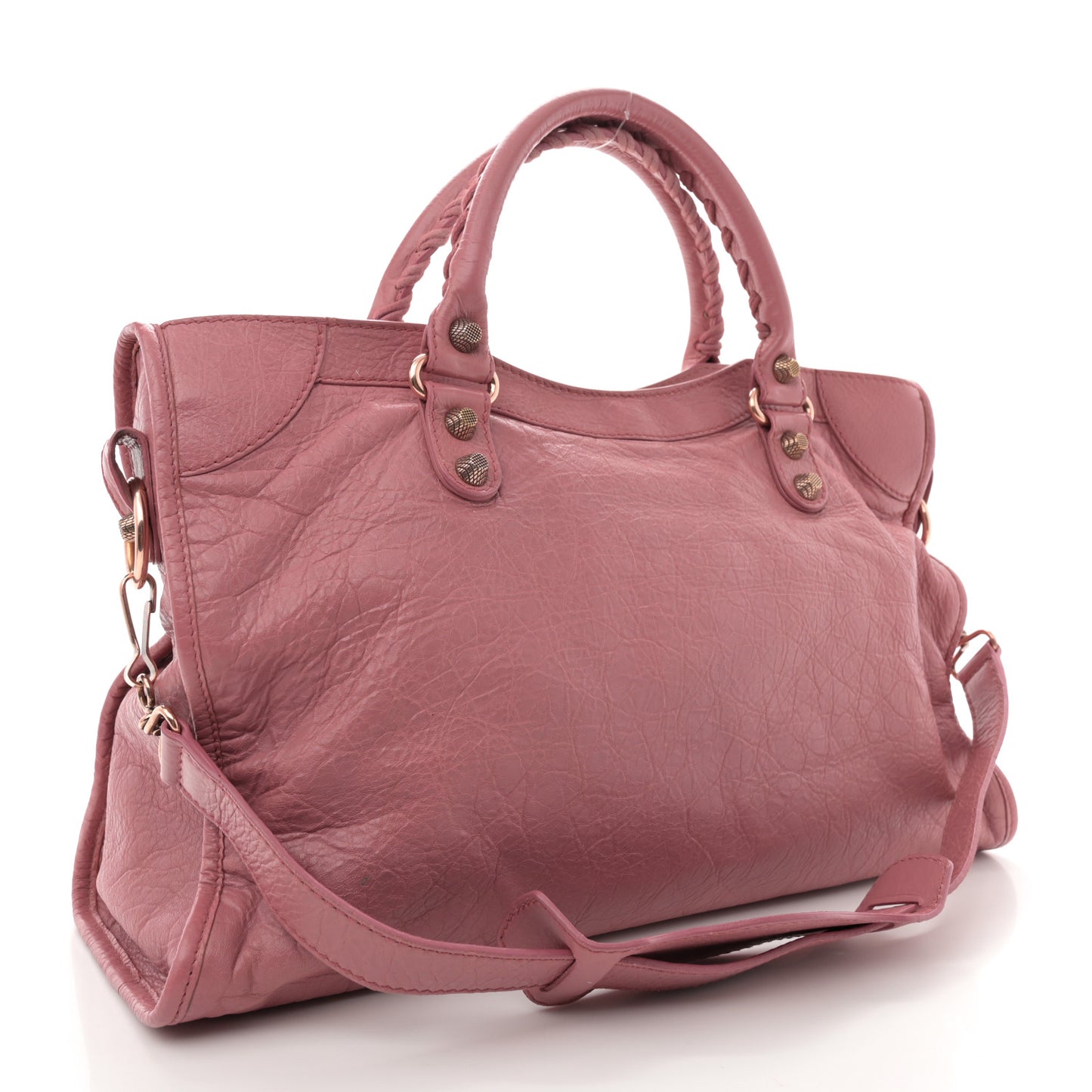 Agneau Giant 12 Rose Gold Hardware City Rose Bruyere
