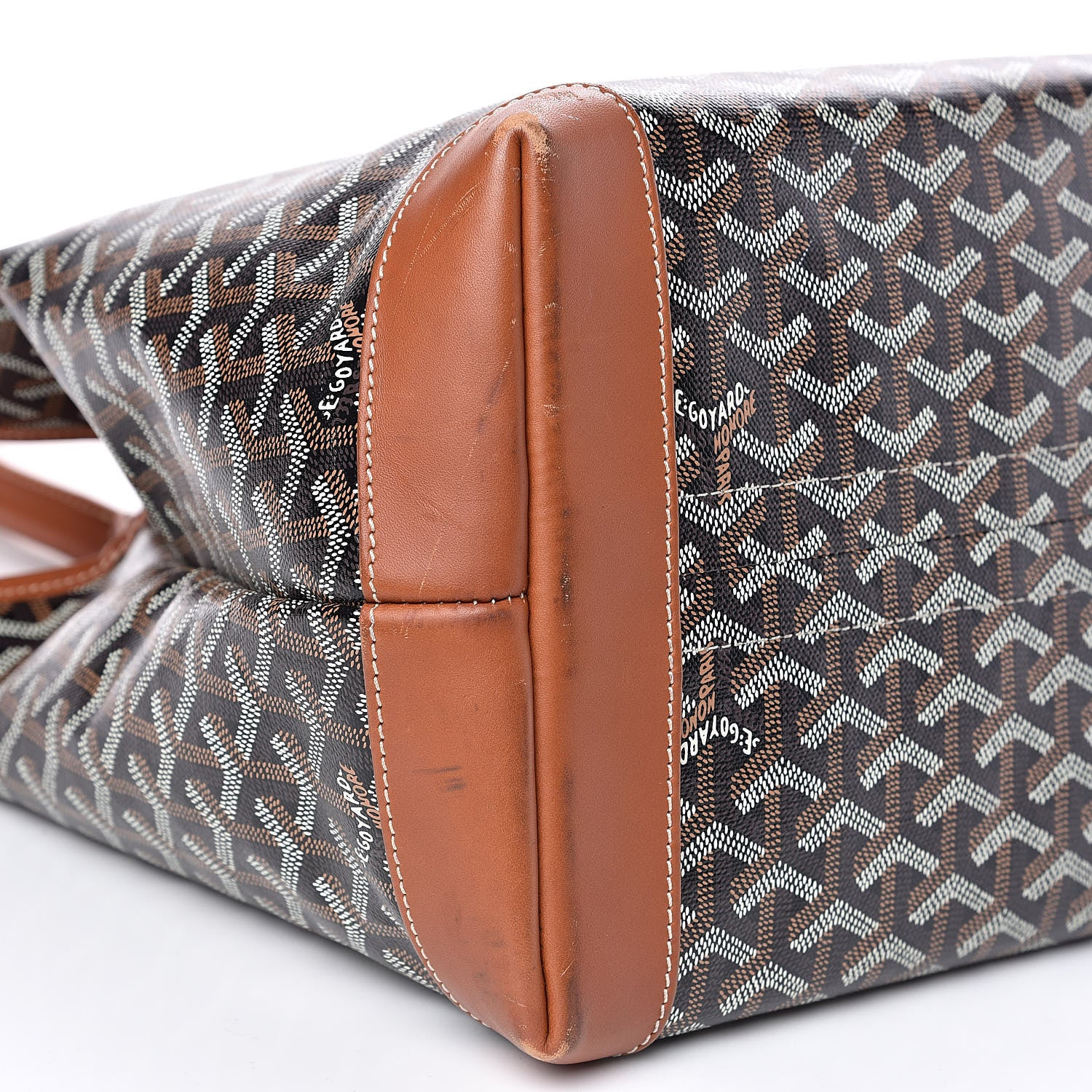 Goyard Goyardine Bellechasse Biaude MM Tote Black Gold 7 of 17