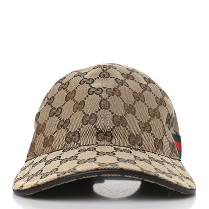 Gucci Monogram Web Baseball Hat 58 Beige Cocoa 2 of 8