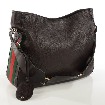 Gucci Pebbled Calfskin Medium Heritage Shoulder Bag 3 of 9