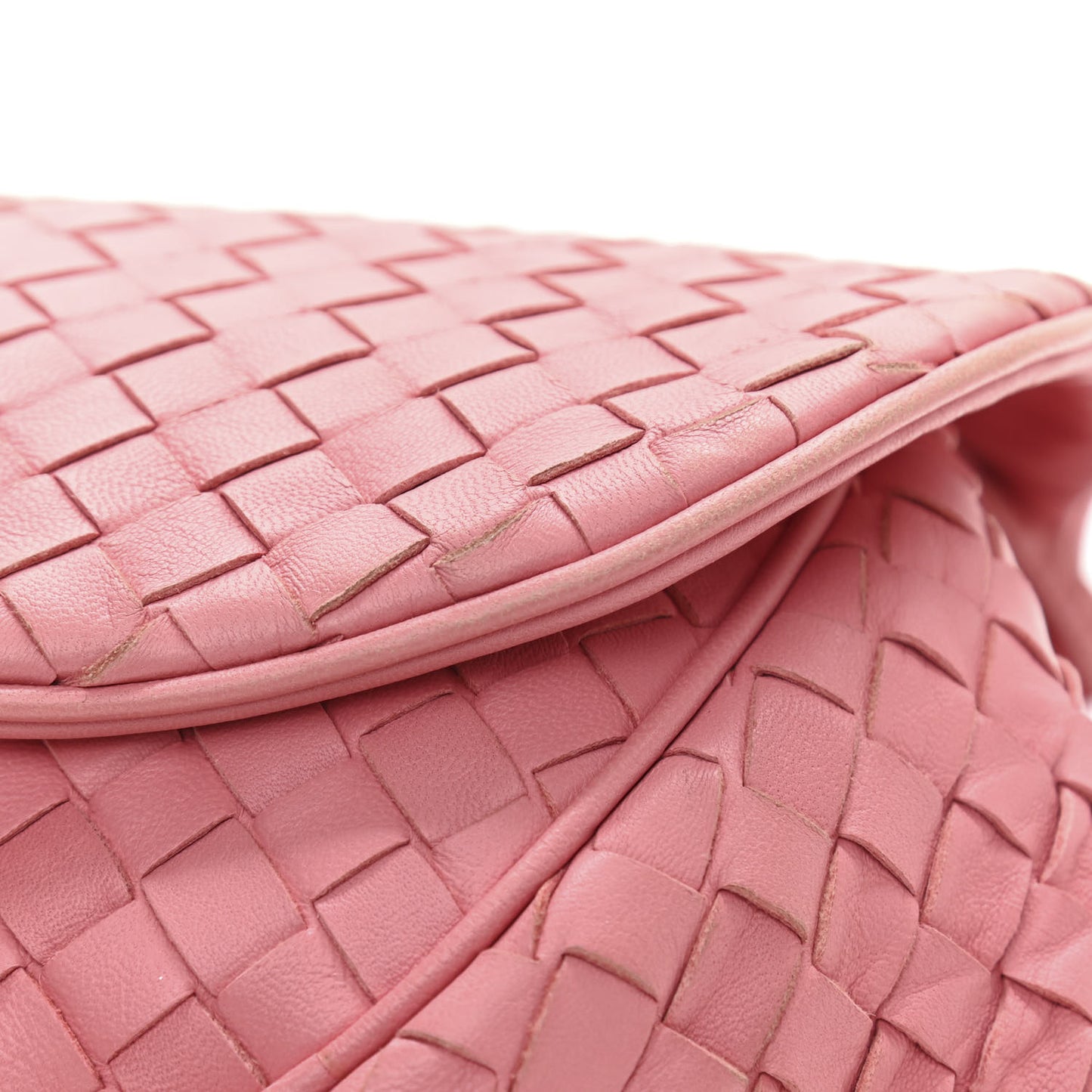 Nappa Intrecciato Messenger Bag Petal Pink