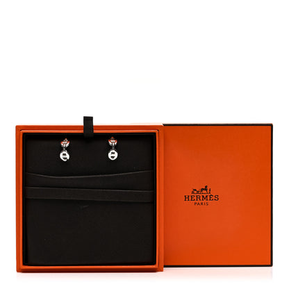Hermes Sterling Silver Chaine D'Ancre Enchainee Climber Earrings 5 of 5