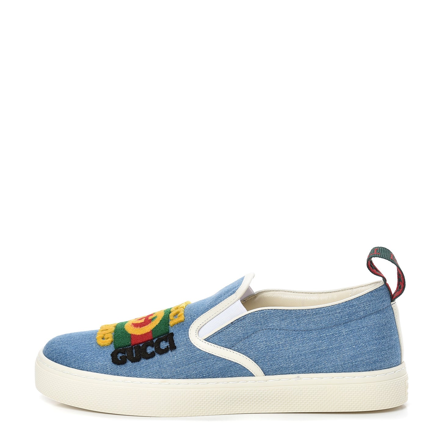 Kura Denim Logo Embroidered Mens Slip On Sneakers 6 Blue
