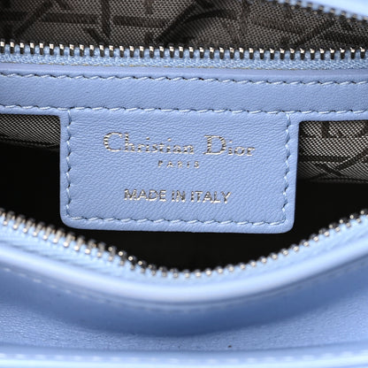 Christian Dior Lambskin Cannage Medium Lady Dior Light Blue 6 of 14
