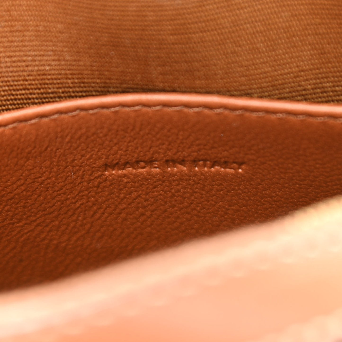 Lambskin Triomphe Canvas Round Purse On Strap Black Tan