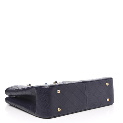 Chanel Caviar Quilted Large CC Shopping Tote Navy 4 of 11