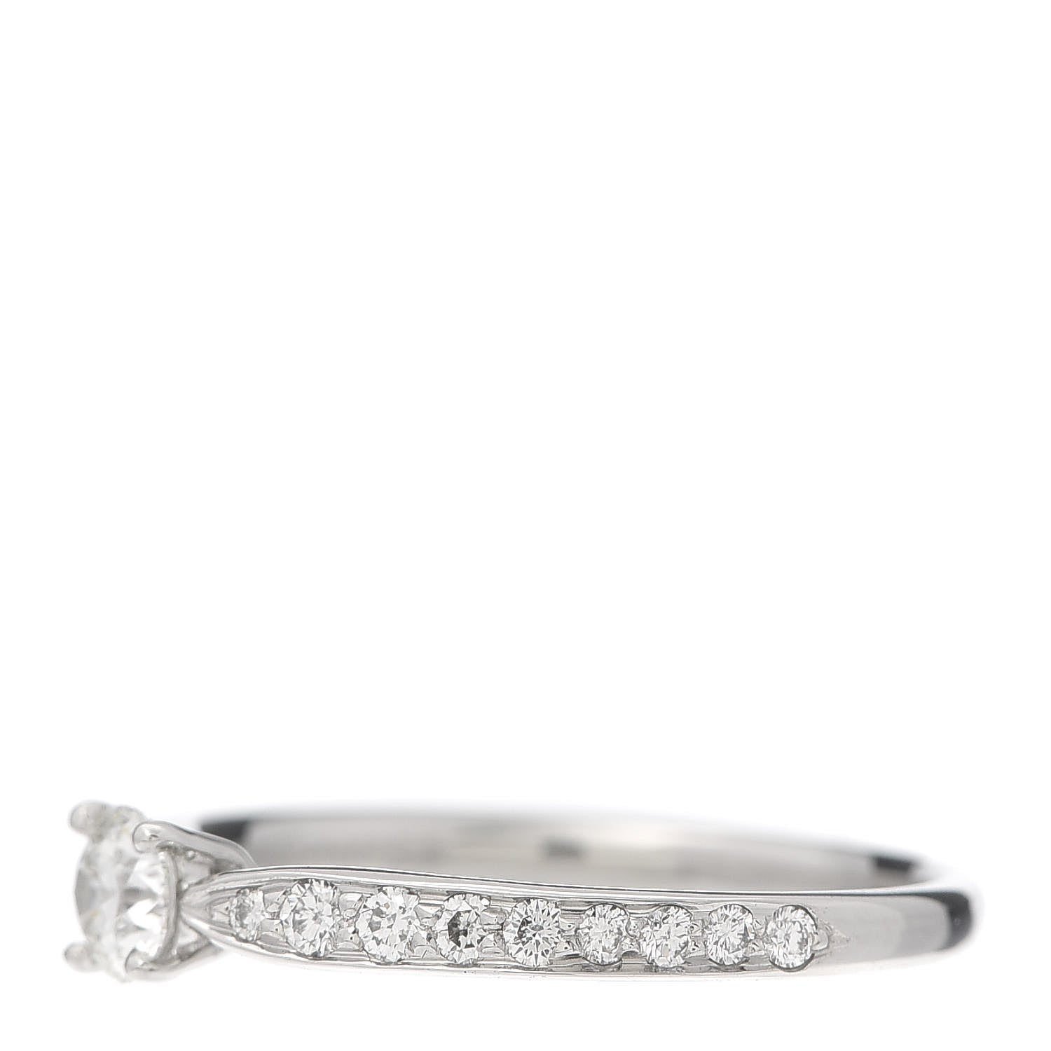 Tiffany Platinum Diamond .24ct Round Brilliant Harmony Engagement Ring 52 6 3 of 7