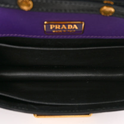 Prada City Calf Saffiano Astrology Cahier Bag Viola Black 5 of 12