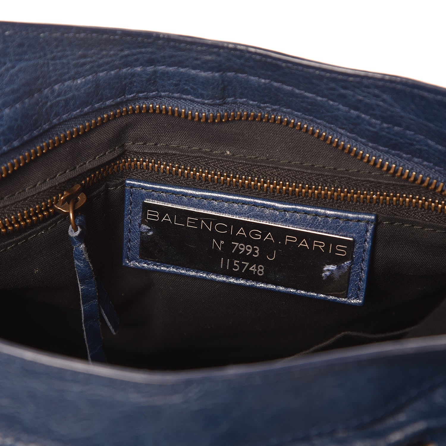 Balenciaga Agneau Classic Hardware City Bleu Mineral 7 of 15