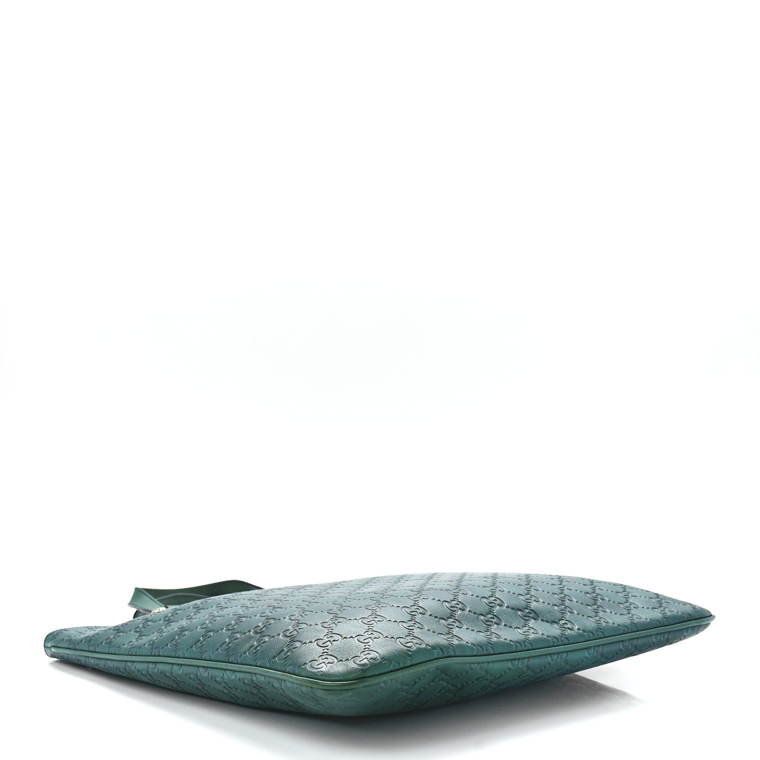 Gucci Guccissima Flat Vertical Tote Green 4 of 12