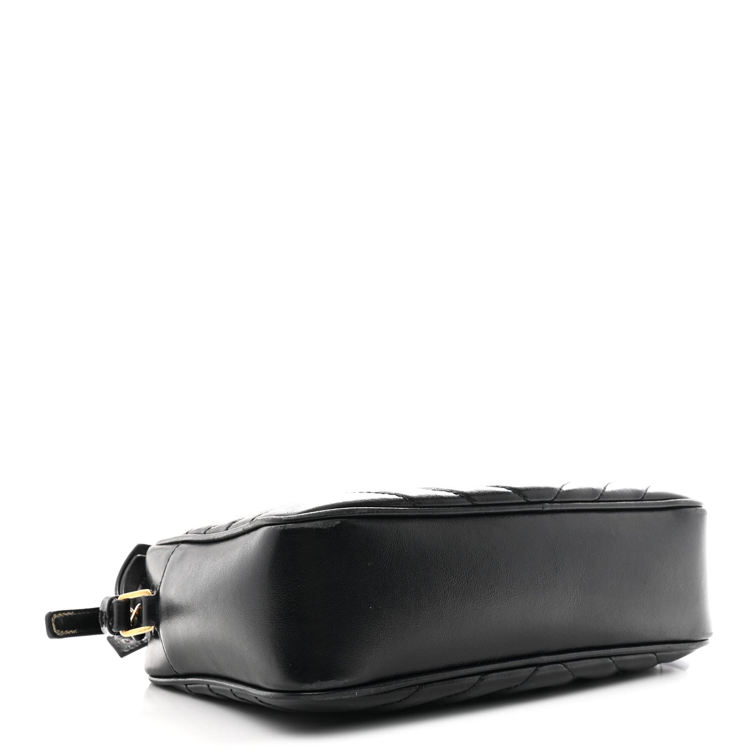 Saint Laurent Calfskin Matelasse Monogram Lou Camera Bag Black 4 of 12