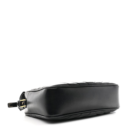 Saint Laurent Calfskin Matelasse Monogram Lou Camera Bag Black 4 of 12