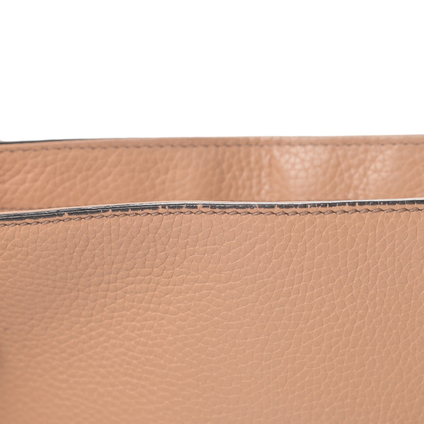 Pebbled Calfskin Medium Soho Flap Crossbody Camelia