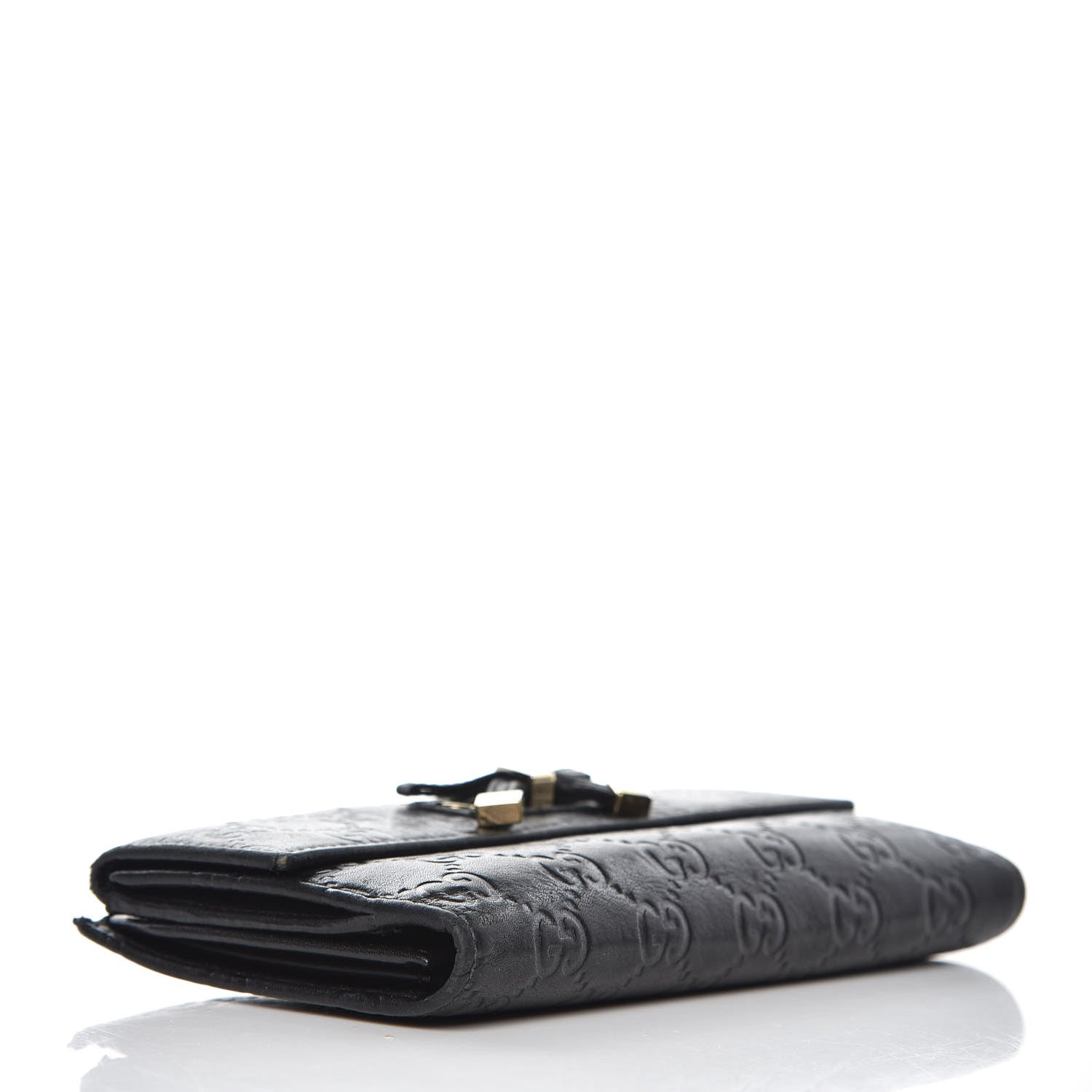 Gucci Guccissima Princy Continental Wallet Black 4 of 16