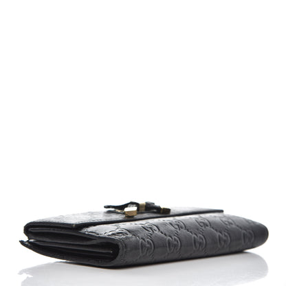 Gucci Guccissima Princy Continental Wallet Black 4 of 16