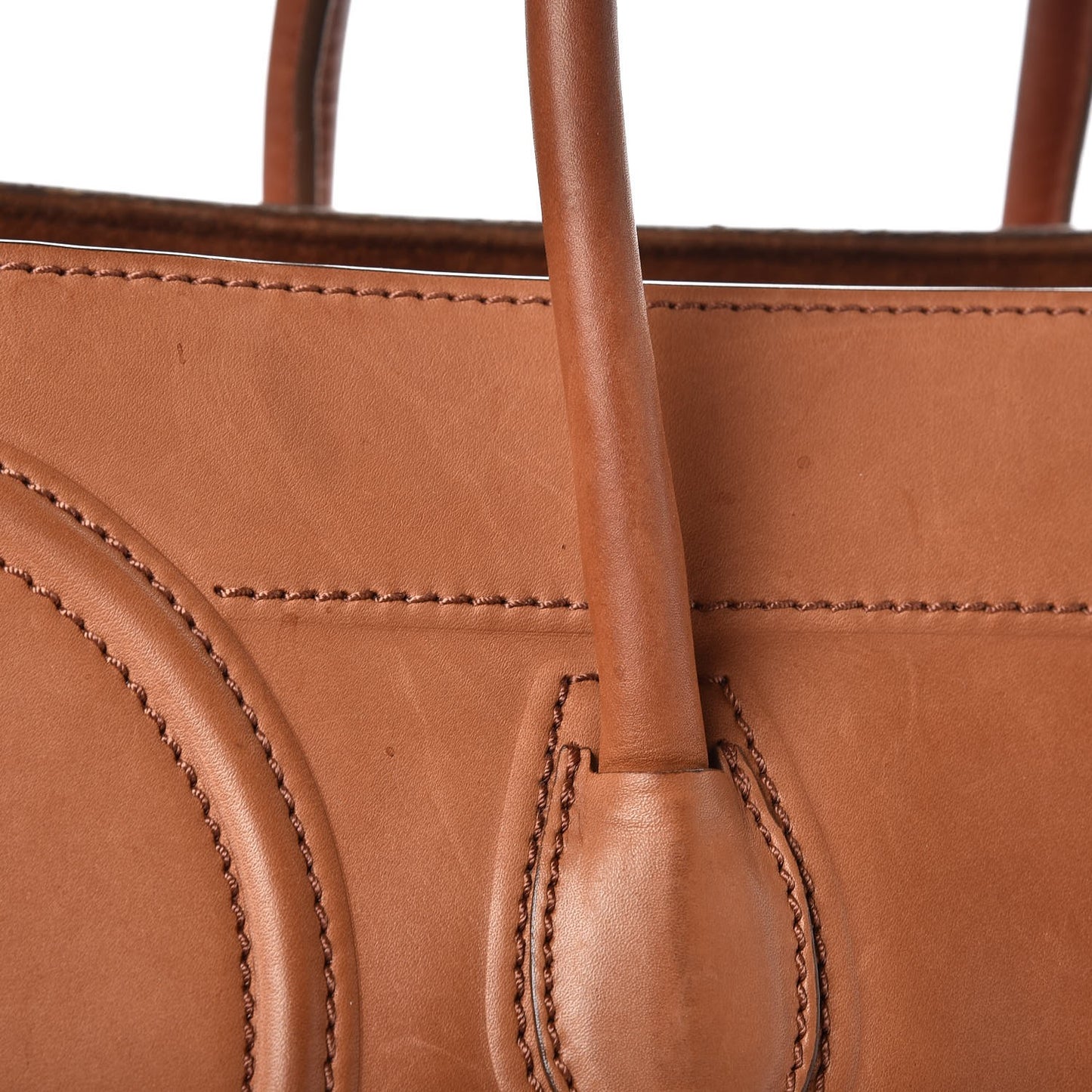 Natural Calfskin Medium Phantom Luggage Tan
