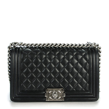 Chanel Calfskin Quilted Medium Boy Flap Black 1 of 7