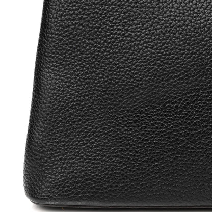 Louis Vuitton Taurillon Capucines MM Black Fuchsia 14 of 16