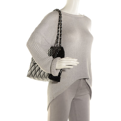 Chanel Vinyl Quilted In the Business Flap Bag Black 2 of 9