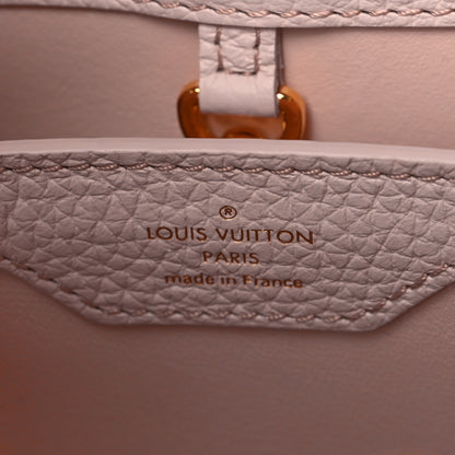 Louis Vuitton Taurillon Embroidered Vichy Capucines BB Light Pink 6 of 9