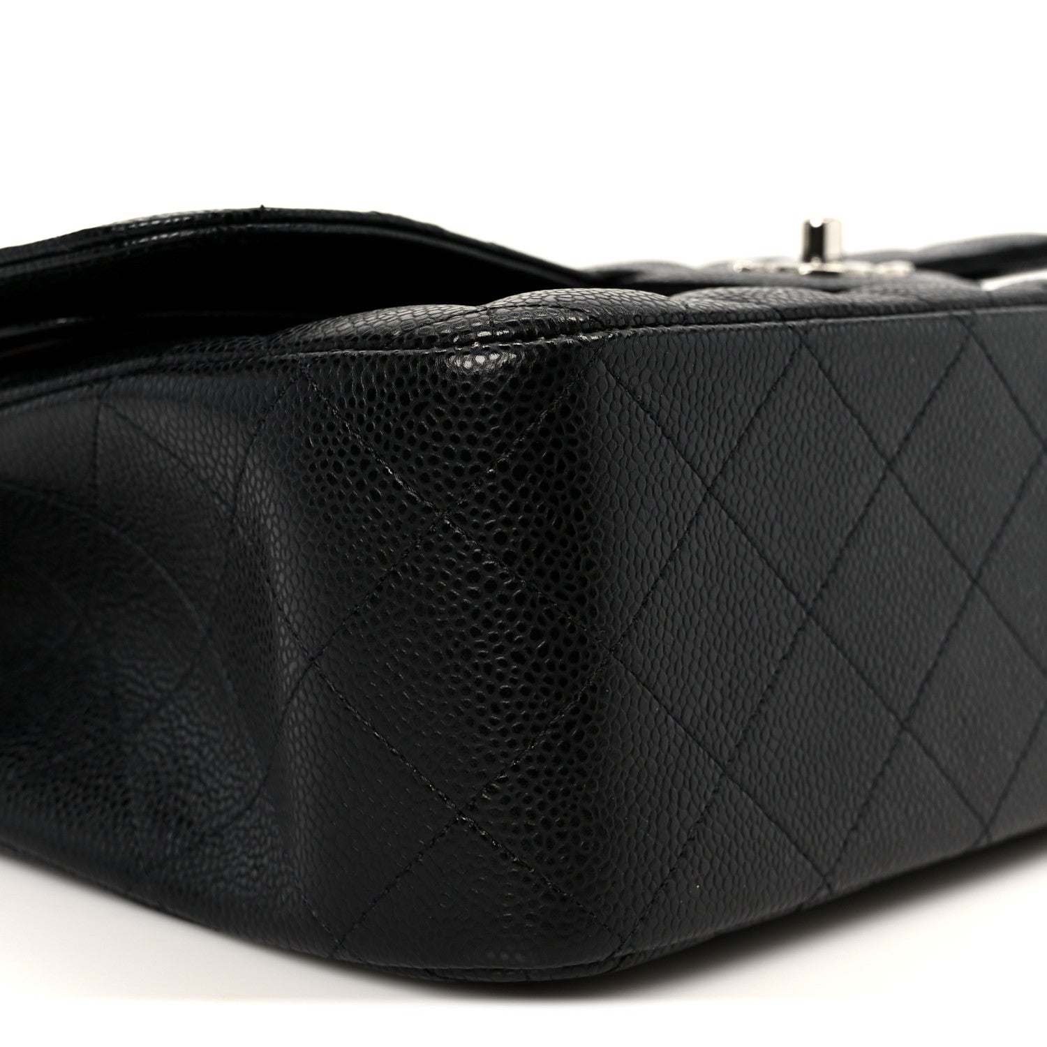 Chanel Caviar Quilted Jumbo Double Flap Black 10 of 12