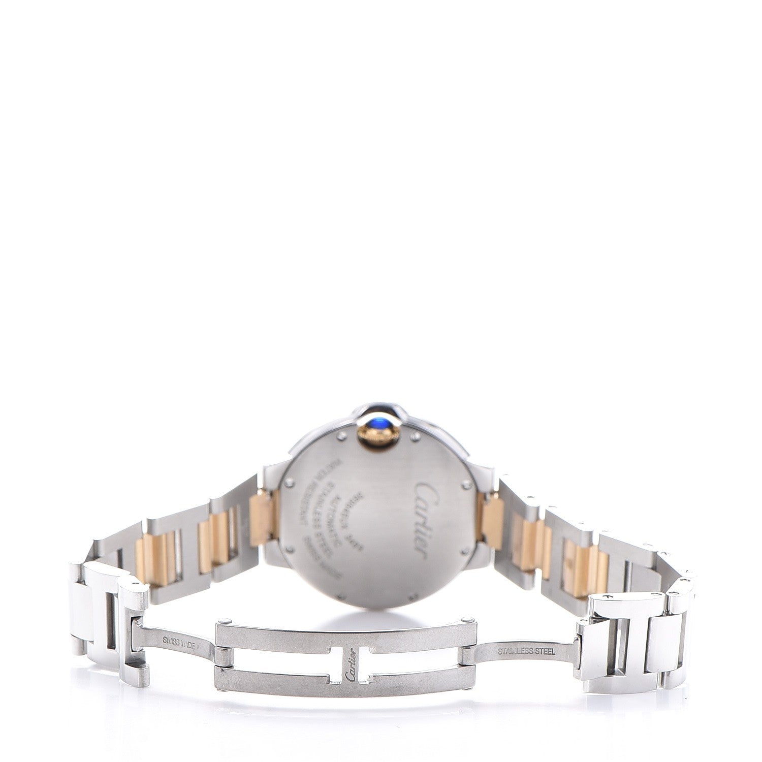 Cartier Stainless Steel 18K Yellow Gold 33mm Ballon Bleu De Automatic Watch 7 of 12
