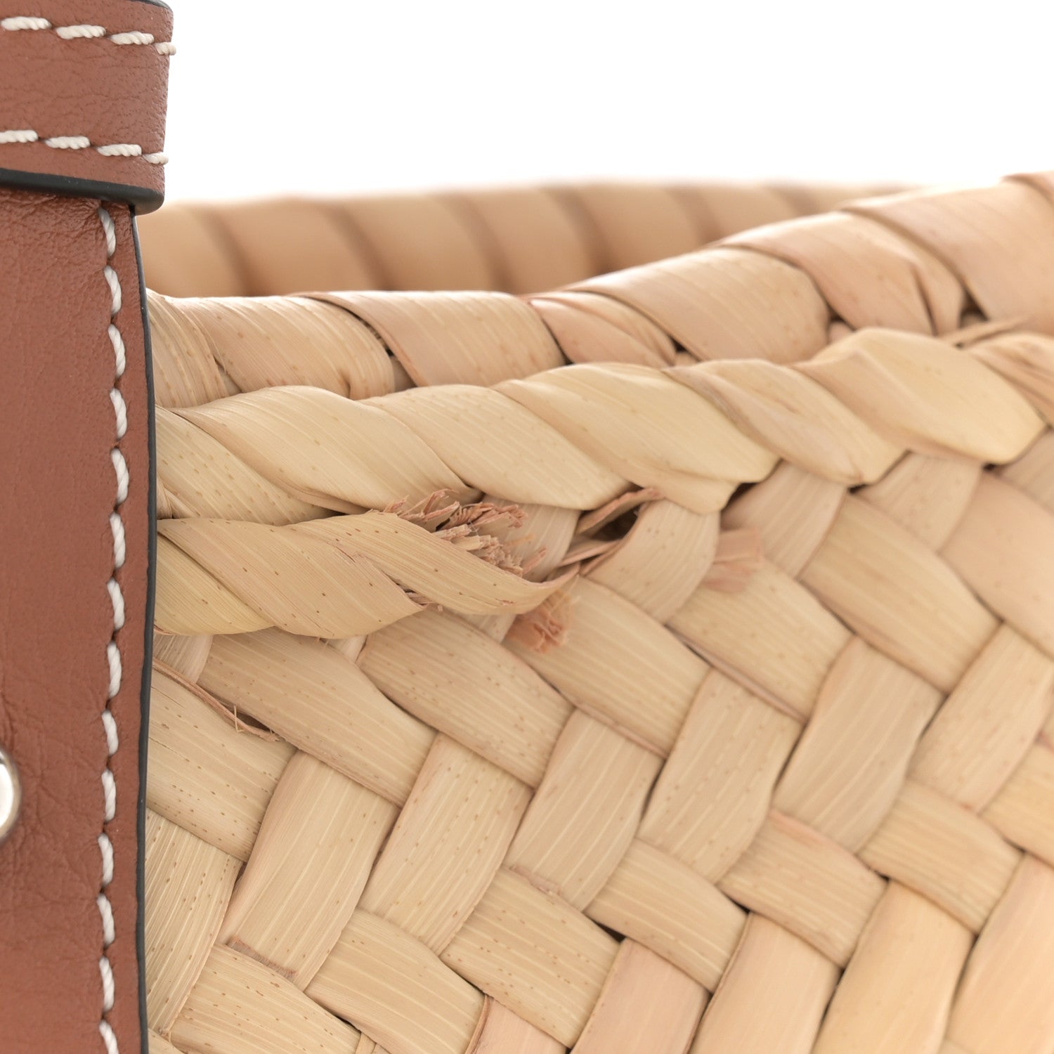 Loewe Raffia Medium Basket Tote Bag Natural Tan 11 of 11