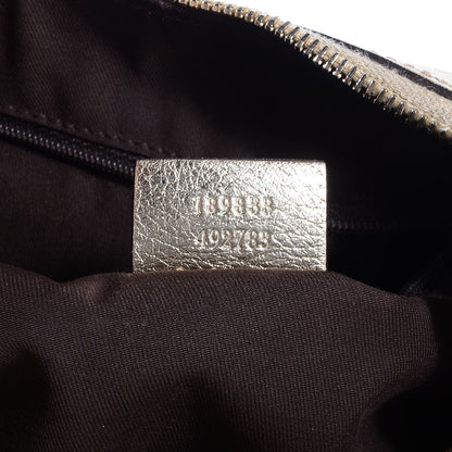 Gucci Monogram D Gold Large Hobo 7 of 9