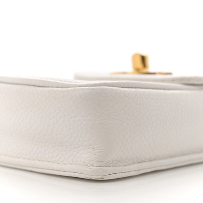 Chanel Caviar Phone Holder Crossbody White 10 of 12