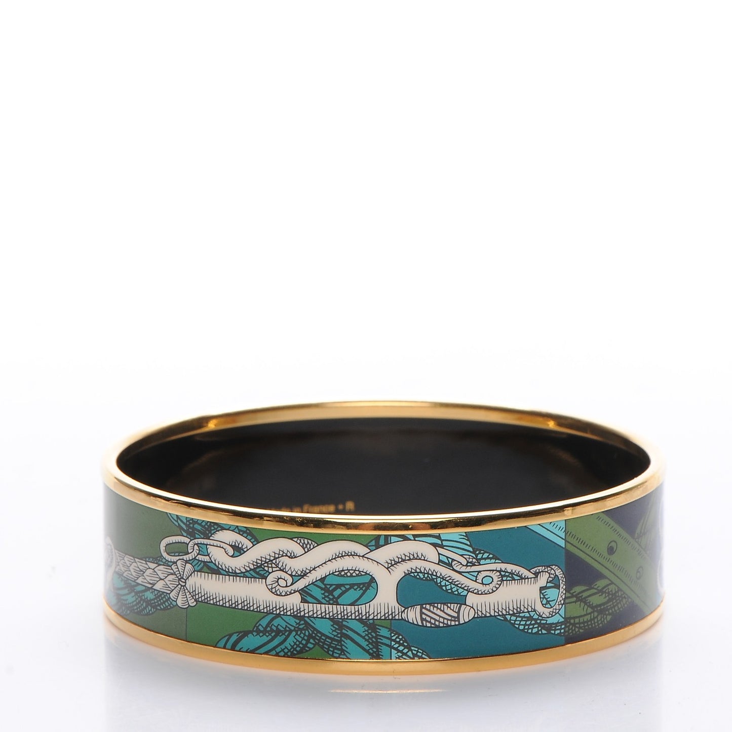 Enamel Printed Della Cavalleria Wide Bracelet 65 Foret
